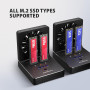 SSD ACC DOCK STATION USB-C/2XM.2 NVME ADSA-M2C22 AXAGON