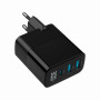 CHARGER USB 30W 3PORT/TA-UC-PDQC30LCD-BK-02 GEMBIRD
