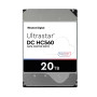 HDD, WESTERN DIGITAL ULTRASTAR, Ultrastar DC HC560, WUH722020BLE6L4, 20TB, SATA, 512 MB, 7200 rpm, 3,5, 0F38785