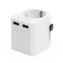 POWER ADAPTER EU TO UNIV. 12W/WHT TPA-EU2A12-01-W GEMBIRD