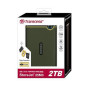 External HDD, TRANSCEND, StoreJet, 2TB, USB 3.0, Colour Green, TS2TSJ25M3G
