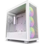 Case, NZXT, H7 Flow RGB, MidiTower, ATX, EATX, MicroATX, MiniITX, Colour White, CM-H72FW-R1