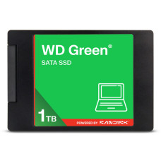 SSD, SANDISK, Green, POWERED BY SANDISK, 1000 GB, Serial ATA III, Read speed 545 MB/s, 2.5, WDS100T5G0A-00CPT0