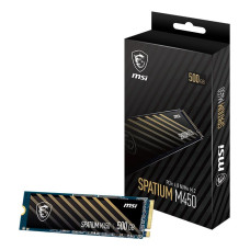 SSD, MSI, SPATIUM M450, 500GB, M.2, PCIe Gen4, NVMe, 3D NAND, Write speed 2300 MBytes/sec, Read speed 3600 MBytes/sec, 2.15mm, TBW 300 TB, MTBF 1500000 hours, S78-440K380-P83 SSD, MSI, SPATIUM M450, 500GB, M.2, PCIe Gen4, NVMe, 3D NAND, Write speed 2300 MBytes/sec, Read speed 3600 MBytes/sec, 2.15mm, TBW 300 TB, MTBF 1500000 hours, S78-440K380-P83