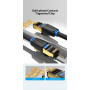 PATCH CABLE CAT.8 SFTP/0.5M BLACK IKABD VENTION