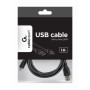 CABLE USB2 AM-MINI 1.8M BLACK/CCP-USB2-AM5P-6 GEMBIRD