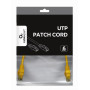 PATCH CABLE CAT6 UTP 0.25M/YELLOW PP6U-0.25M/Y GEMBIRD