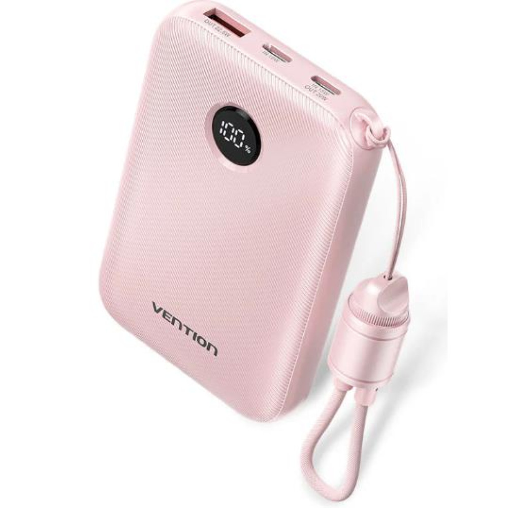POWER BANK USB 10000MAH 22.5W/PINK FKAP0-C VENTION POWER BANK USB 10000MAH 22.5W/PINK FKAP0-C VENTION