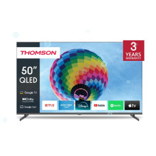 TV Set, THOMSON, 50, 4K/Smart, QLED, 3840x2160, Wireless LAN, Bluetooth, Google TV, Black, 50QG4S14