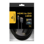 CABLE HDMI-DVI 3M/BULK CC-HDMI-DVI-10 GEMBIRD