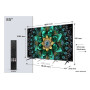 TV Set, TCL, 85 , 4K Ultra HD, 3840 x 2160 pixels, Flat, 16:9, QD-Mini LED, 85Q6C