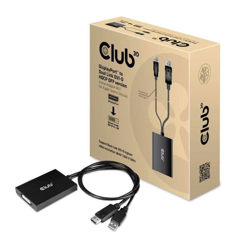 I/O ADAPTER USB TO DVI/DP/M/F CAC-1010-A CLUB3D I/O ADAPTER USB TO DVI/DP/M/F CAC-1010-A CLUB3D