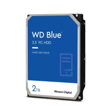 HDD, WESTERN DIGITAL, Blue, 2TB, SATA 3.0, 256 MB, 7200 rpm, 3,5, WD20EZBX