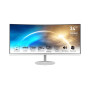 LCD Monitor, MSI, PRO MP341CQW, 34, Business/Curved/21 : 9, Panel VA, 3440x1440, 21:9, 100Hz, Matte, 4 ms, Speakers, Tilt, Colour White, PROMP341CQW