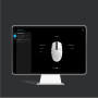 MOUSE USB OPTICAL G203/WHITE 910-005797 LOGITECH