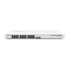 Switch, MIKROTIK, CSS326-24G-2S+RM, Switch type Managed, Rack mounting Yes, Form factor 1U, 24xRJ-45 ports, RJ-45 Ports Type Gigabit Ethernet (10/100/1000), 2xSFP+ module slots quantity, 10G support Yes, Power over Ethernet (PoE) Yes, CSS326-24G-2S+RM