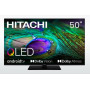 TV Set,HITACHI,50,4K/Smart,QLED,3840x2160,Wireless LAN,Bluetooth,Android,50HAQ6460