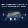 Switch, TP-LINK, TL-SG108-M2, Desktop/pedestal, TL-SG108-M2