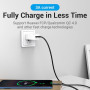 CABLE USB-C TO USB-C/1M BLACK COSBF VENTION