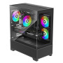 Case, XILENCE, XG172, MidiTower, Case product features Fan control panel/Transparent panel, Not included, Colour Black, XG172