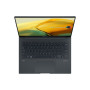 Notebook, ASUS, ZenBook Series, UX3404VA-M9284W, CPU i9-13900H, 2600 MHz, 14.5, 2880x1800, RAM 32GB, DDR5, SSD 1TB, Intel Iris Xe Graphics, Integrated, ENG, NumberPad, Windows 11 Home, Grey, 1.56 kg, 90NB1081-M00H00