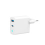 CHARGER USB 65W 2PORT/TA-UC-PDQC65L-W-01 GEMBIRD