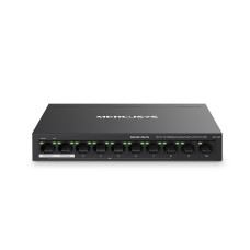 Switch, MERCUSYS, MS110P, Desktop/pedestal, 10x10Base-T / 100Base-TX, PoE+ ports 8, MS110P