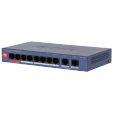 Switch, DAHUA, DH-CS4010-8ET2GT-110, Type L2, PoE ports 8, 110 Watts, CS4010-8ET2GT-110 Switch, DAHUA, DH-CS4010-8ET2GT-110, Type L2, PoE ports 8, 110 Watts, CS4010-8ET2GT-110