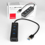 I/O HUB USB3.0 4PORT CHARGING/0.3M HUE-S2B AXAGON