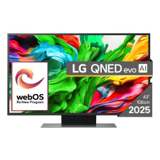 TV Set, LG, 43, 4K/Smart, 3840x2160, Wireless LAN, Bluetooth, webOS, Black, 43QNED86A3C