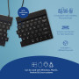 KEYBOARD WRL COMPACT BREAK/BLACK RGOSBUSWLBL R-GO TOOLS