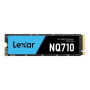 SSD, LEXAR, NQ710, 1TB, Heatsink M.2, PCIe Gen4, NVMe, Write speed 3300 MBytes/sec, Read speed 5000 MBytes/sec, TBW 340 TB, MTBF 150000 hours, LNQ710X001T-RNNNG