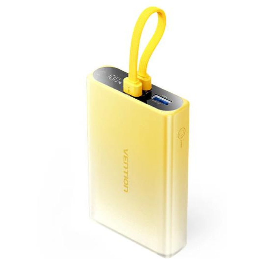 POWER BANK USB 10000MAH 22.5W/YELLOW FHZY0 VENTION POWER BANK USB 10000MAH 22.5W/YELLOW FHZY0 VENTION