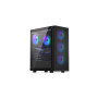 Case, ENDORFY, Ventum 200 ARGB, MidiTower, Case product features Transparent panel, Not included, ATX, MicroATX, MiniITX, Colour Black, EY2A014