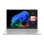 Notebook, ASUS, VivoBook Series, S 15 OLED, S5507QA-MA001W, CPU Snapdragon, X1E78100, 3400 MHz, 15.6, 2880x1620, RAM 32GB, LPDDR5x, SSD 1TB, Qualcomm Adreno, Integrated, ENG, Card Reader micro SD, Windows 11 Home, Silver, 1.5 kg, 90NB14Q2-M006N0