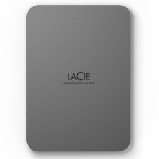 External HDD, LACIE, Mobile Drive Secure, STLR2000400, 2TB, USB-C, USB 3.2, Colour Space Gray, STLR2000400