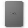 External HDD, LACIE, Mobile Drive Secure, STLR2000400, 2TB, USB-C, USB 3.2, Colour Space Gray, STLR2000400