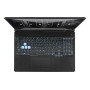 Notebook, ASUS, TUF, Gaming A15, FA506NCG-HN184W, CPU AMD Ryzen 7, 7445HS, 3200 MHz, 15.6, 1920x1080, RAM 16GB, DDR5, 5600 MHz, SSD 512GB, NVIDIA GeForce RTX 3050, 4GB, ENG, Windows 11 Home, Black, 2.3 kg, 90NR0JF7-M00FB0
