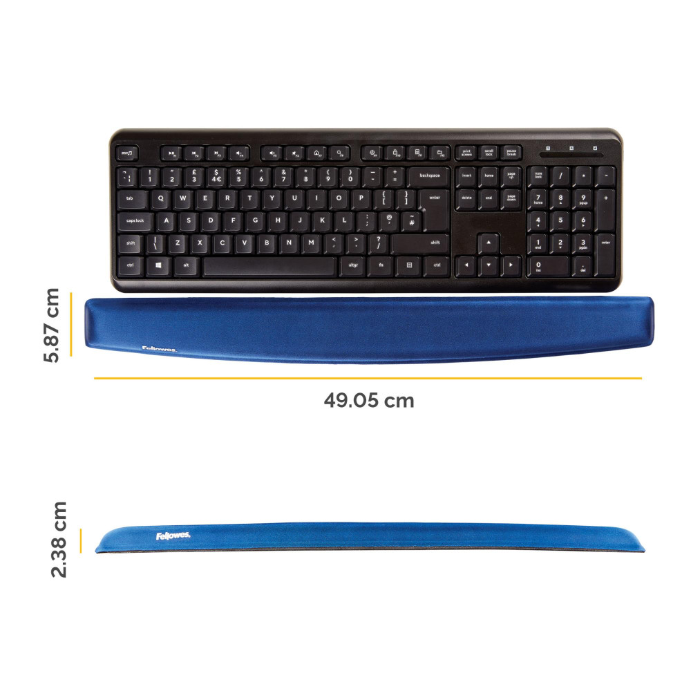 KEYBOARD ACC WRIST SUPPORT/SAPPHIRE 9178401 FELLOWES KEYBOARD ACC WRIST SUPPORT/SAPPHIRE 9178401 FELLOWES