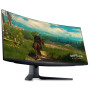 LCD Monitor, DELL, AW3423DWF, 34, Gaming/Curved/21 : 9, 3440x1440, 21:9, Matte, 0.1 ms, Swivel, Height adjustable, Tilt, Colour Black, 210-BFRQ