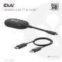 I/O ADAPTER WRL USB-C TO HDMI/CSV-2570 CLUB3D