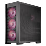 Case, ASUS, TUF Gaming GT302 ARGB, MidiTower, Case product features Transparent panel, Not included, ATX, EATX, MicroATX, MiniITX, Colour Black, TUFGAMINGGT302ARGBBK