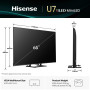 TV Set, HISENSE, 65 , 4K Ultra HD, 3840 x 2160 pixels, Flat, 16:9, ULED, 65U7Q