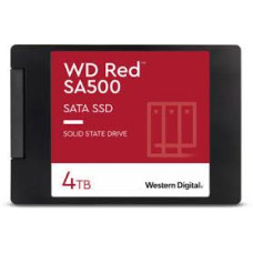 SSD, WESTERN DIGITAL, Red SA500, 4TB, SATA 3.0, Write speed 520 MBytes/sec, Read speed 560 MBytes/sec, 2,5, TBW 500 TB, MTBF 1750000 hours, WDS400T2R0A