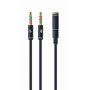 CABLE AUDIO 3.5MM SOCKET TO/2X3.5MM PLUG CCA-418M GEMBIRD