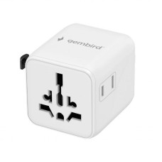 POWER ADAPTER TRAVEL/WHITE TPA-INT-01-W GEMBIRD