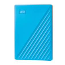 External HDD, WESTERN DIGITAL, My Passport, 4TB, USB 2.0, USB 3.0, USB 3.2, Colour Blue, WDBPKJ0040BBL-WESN