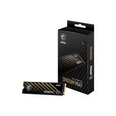 SSD, MSI, SPATIUM M461, 2TB, M.2, PCIE, NVMe, 3D NAND, Write speed 4200 MBytes/sec, Read speed 5000 MBytes/sec, 2.15mm, TBW 450 TB, MTBF 1500000 hours, S78-440Q550-P83