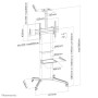 TV SET ACC FLOOR STAND 37-70/FL50-550BL1 NEOMOUNTS