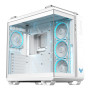 Case, ASUS, TUF Gaming GT502 Horizon, MidiTower, Case product features Transparent panel, Not included, ATX, MicroATX, MiniITX, Colour White, TUFGAMGT502HORIZONWHT
